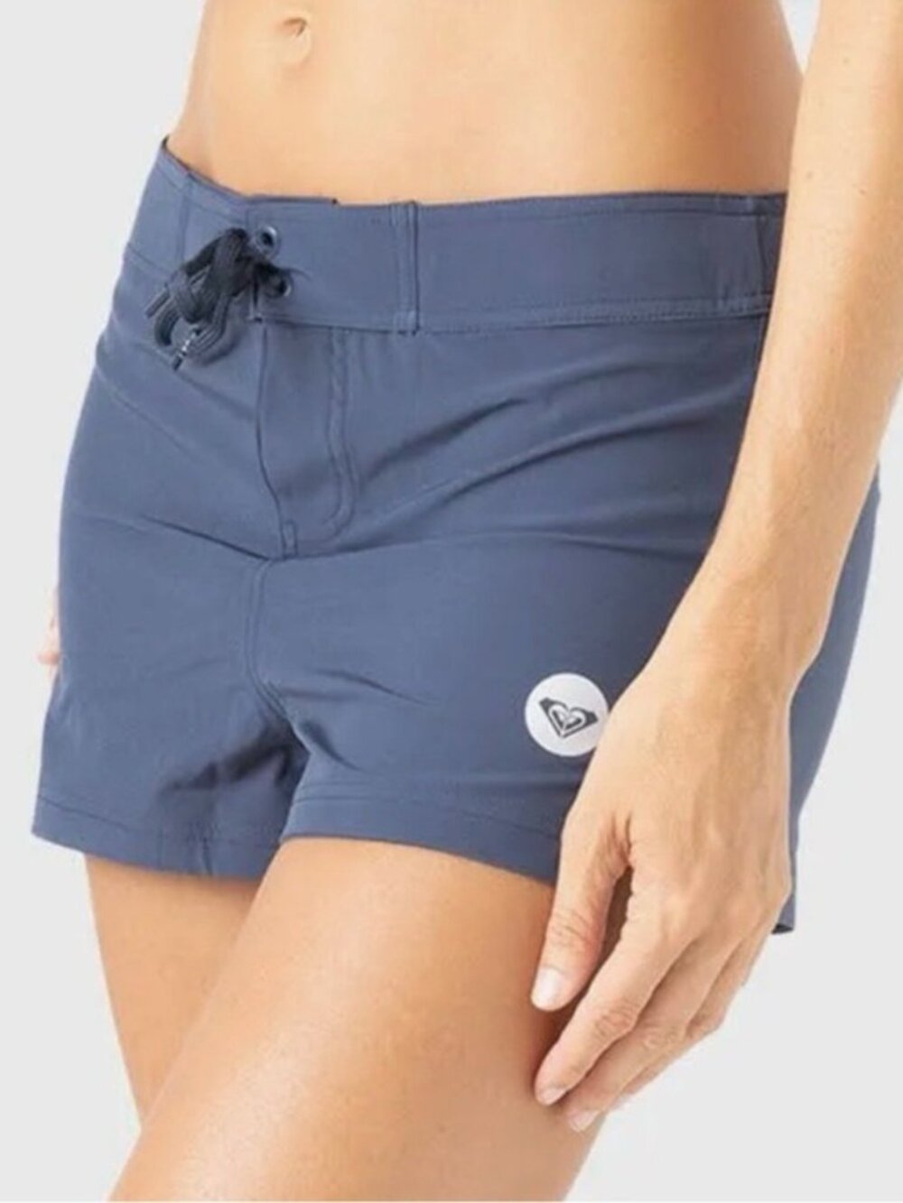 Roxy Dark Navy Swim To Dye  7” Boardshorts with Logo Coastal Summer Beach